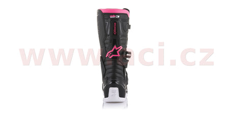 Boty Alpinestars Stella Tech 3 černé/bílé/růžové
