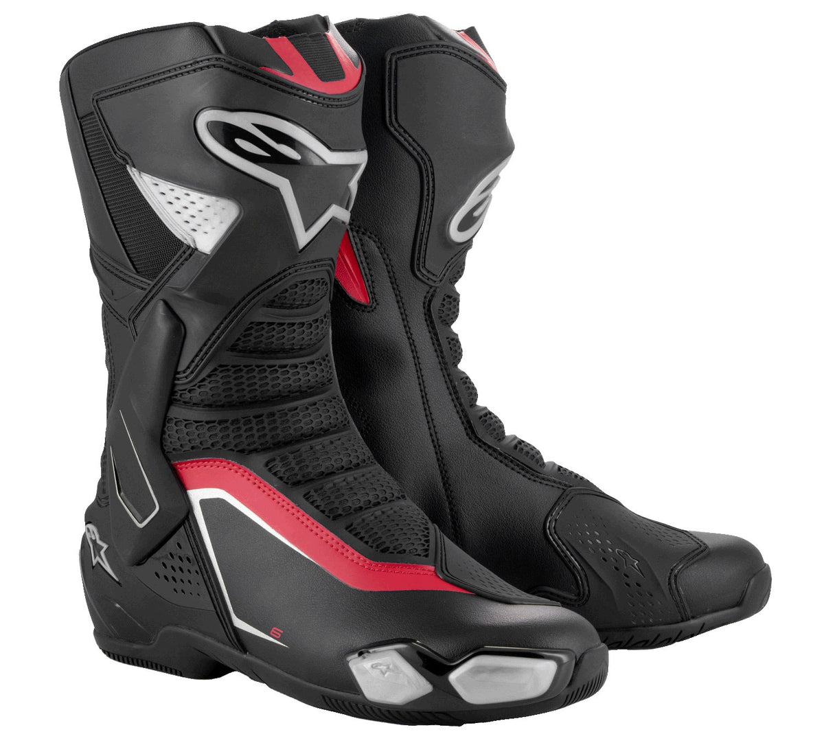 Boty Alpinestars SMX-6 3 černá/stříbrná/červená
