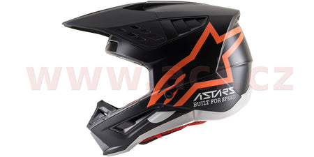 Přilba Alpinestars S-M5 Compass matná černá/oranžová fluo
