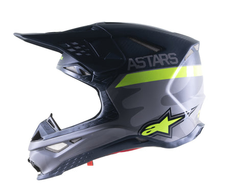 Přilba Alpinestars Supertech S-M10 limitovaná edice AMS šedá/bílá/žlutá fluo/černá
