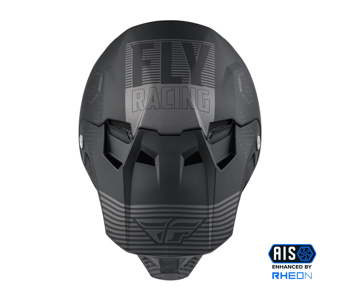 Přilba Fly Racing Formula CC Primary černá matná/šedá