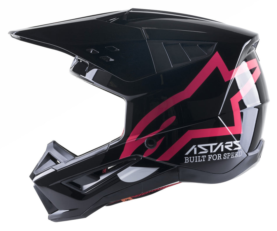 Přilba Alpinestars S-M5 Compass černá/růžová