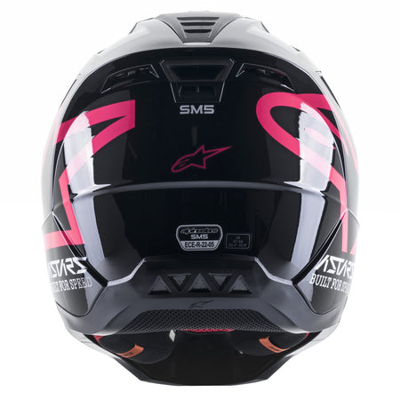 Přilba Alpinestars S-M5 Compass černá/růžová