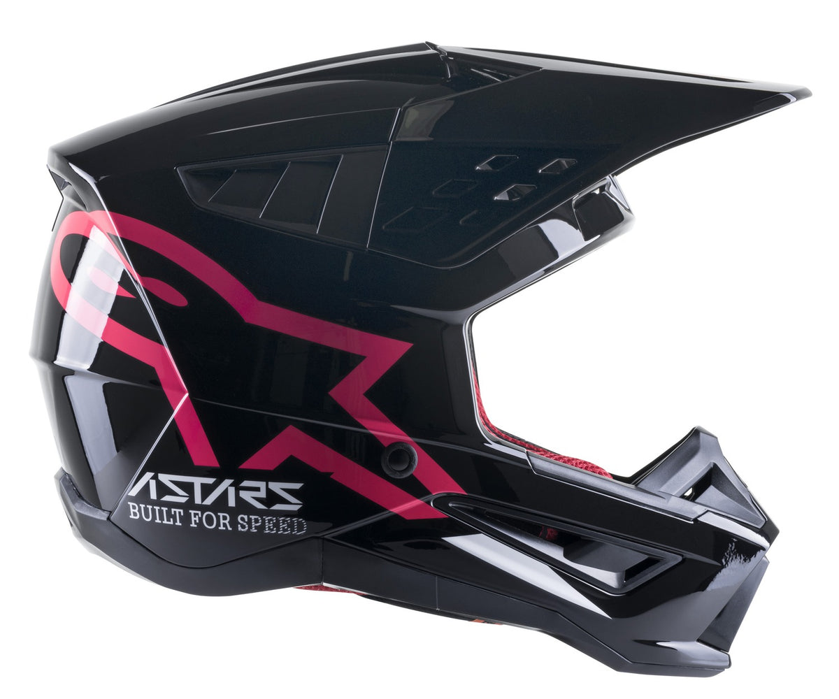 Přilba Alpinestars S-M5 Compass černá/růžová