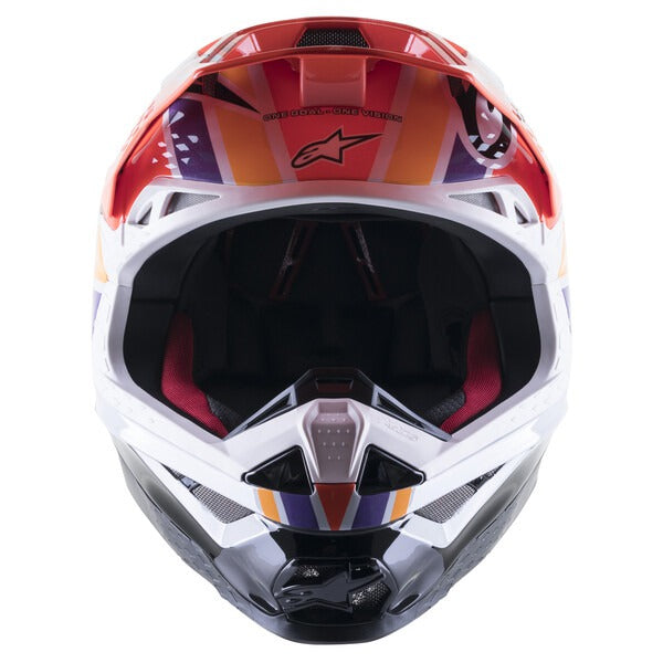 Přilba Alpinestars Supertech S-M10 edice Troy LEE Designs oranžová/žlutá/fialová/bílá/černá