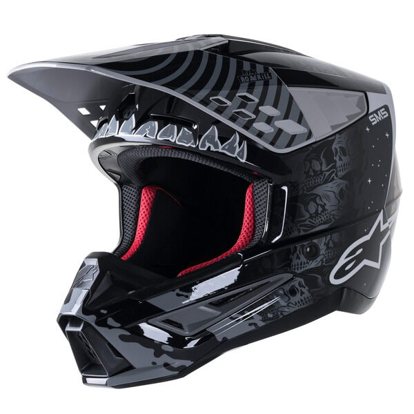 Přilba Alpinestars S-M5 Solar Flare černá/šedá