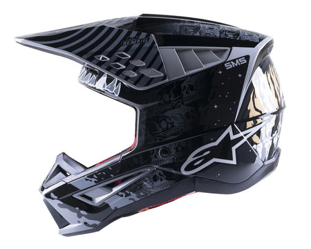 Přilba Alpinestars S-M5 Solar Flare černá/šedá
