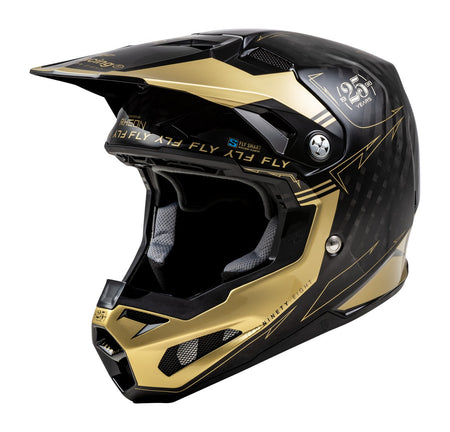 Přilba Fly Racing Formula S Carbon černá/zlatá