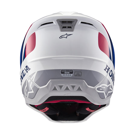 Přilba Alpinestars S-M5 Honda bílá/modrá/červená