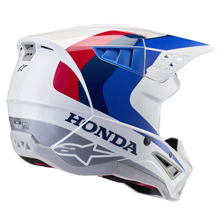Přilba Alpinestars S-M5 Honda bílá/modrá/červená