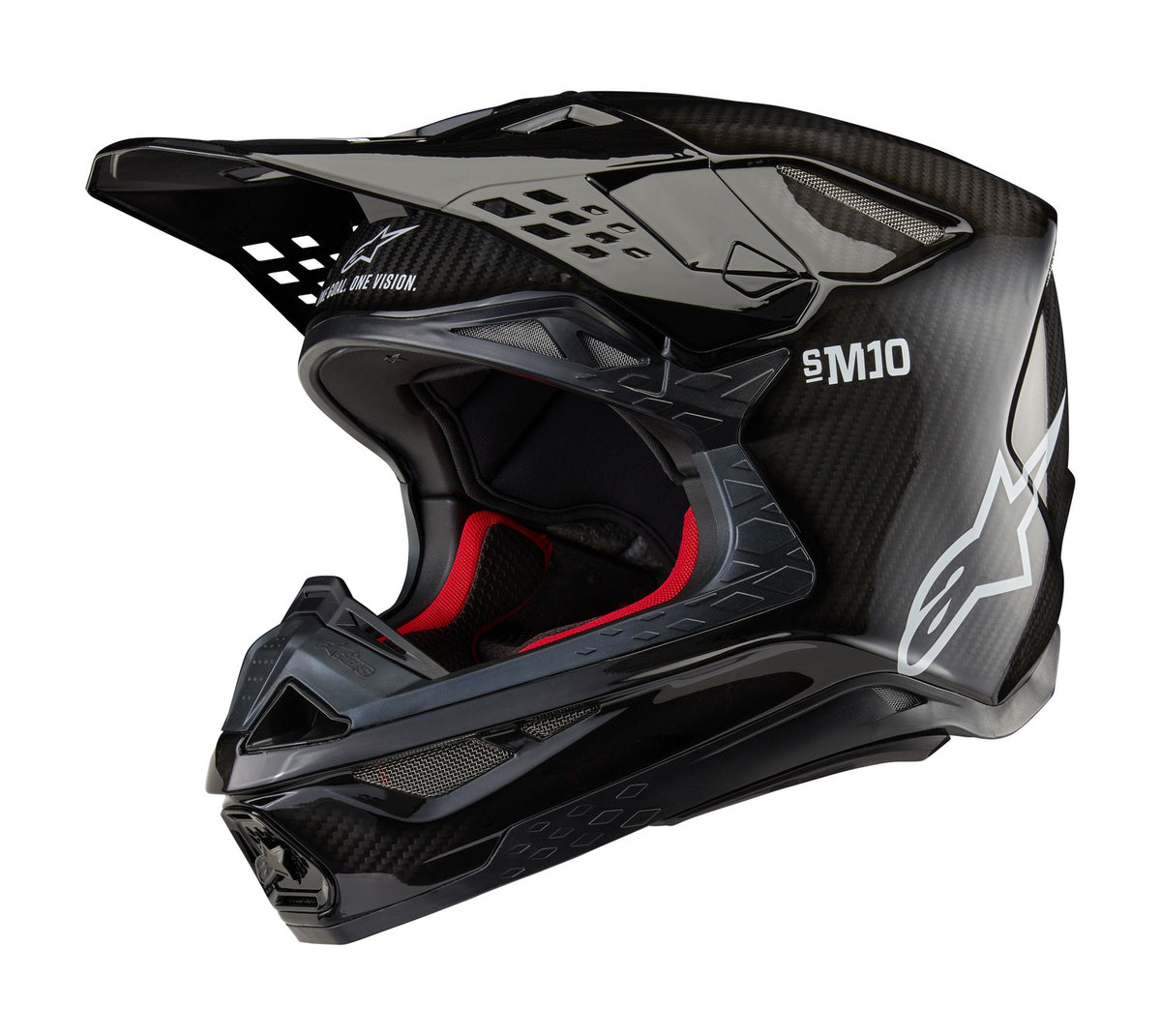 Přilba Alpinestars Supertech S-M10 Solid lesklý karbon
