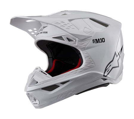 Přilba Alpinestars Supertech S-M10 Solid bílá