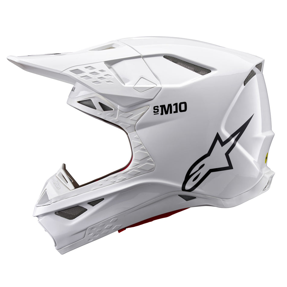 Přilba Alpinestars Supertech S-M10 Solid bílá