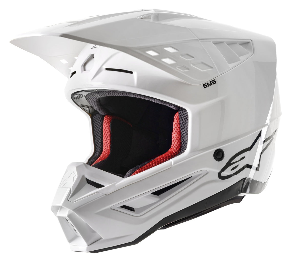 Přilba Alpinestars S-M5 Solid bílá
