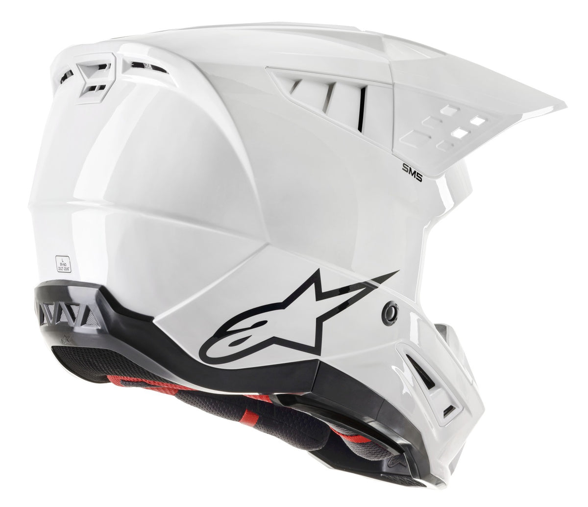 Přilba Alpinestars S-M5 Solid bílá