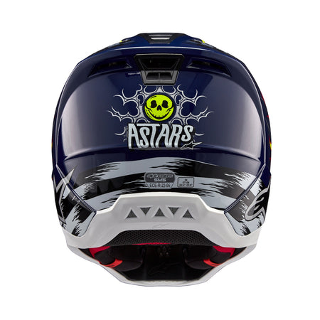 Přilba Alpinestars S-M5 Rash tmavě modrá/žlutá fluo