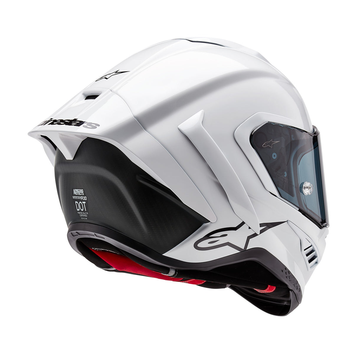 Přilba Alpinestars Supertech R10 Solid bílá/matný karbon