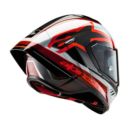 Přilba Alpinestars Supertech R10 Team karbon/červená/bílá
