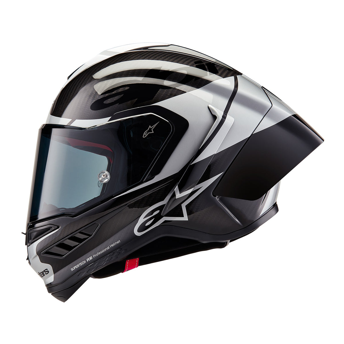 Přilba Alpinestars Supertech R10 Element karbon/stříbrná/černá