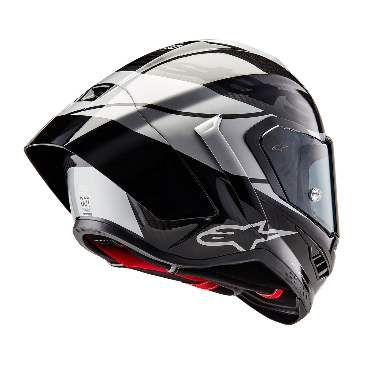 Přilba Alpinestars Supertech R10 Element karbon/stříbrná/černá