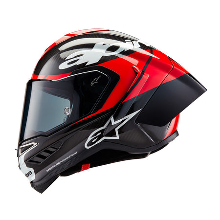 Přilba Alpinestars Supertech R10 Element karbon/červená fluo/bílá