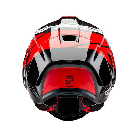 Přilba Alpinestars Supertech R10 Element karbon/červená fluo/bílá