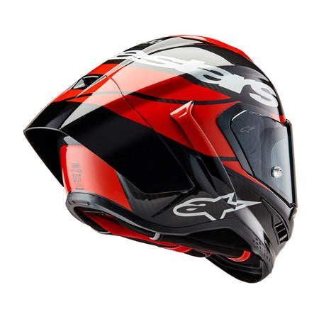 Přilba Alpinestars Supertech R10 Element karbon/červená fluo/bílá