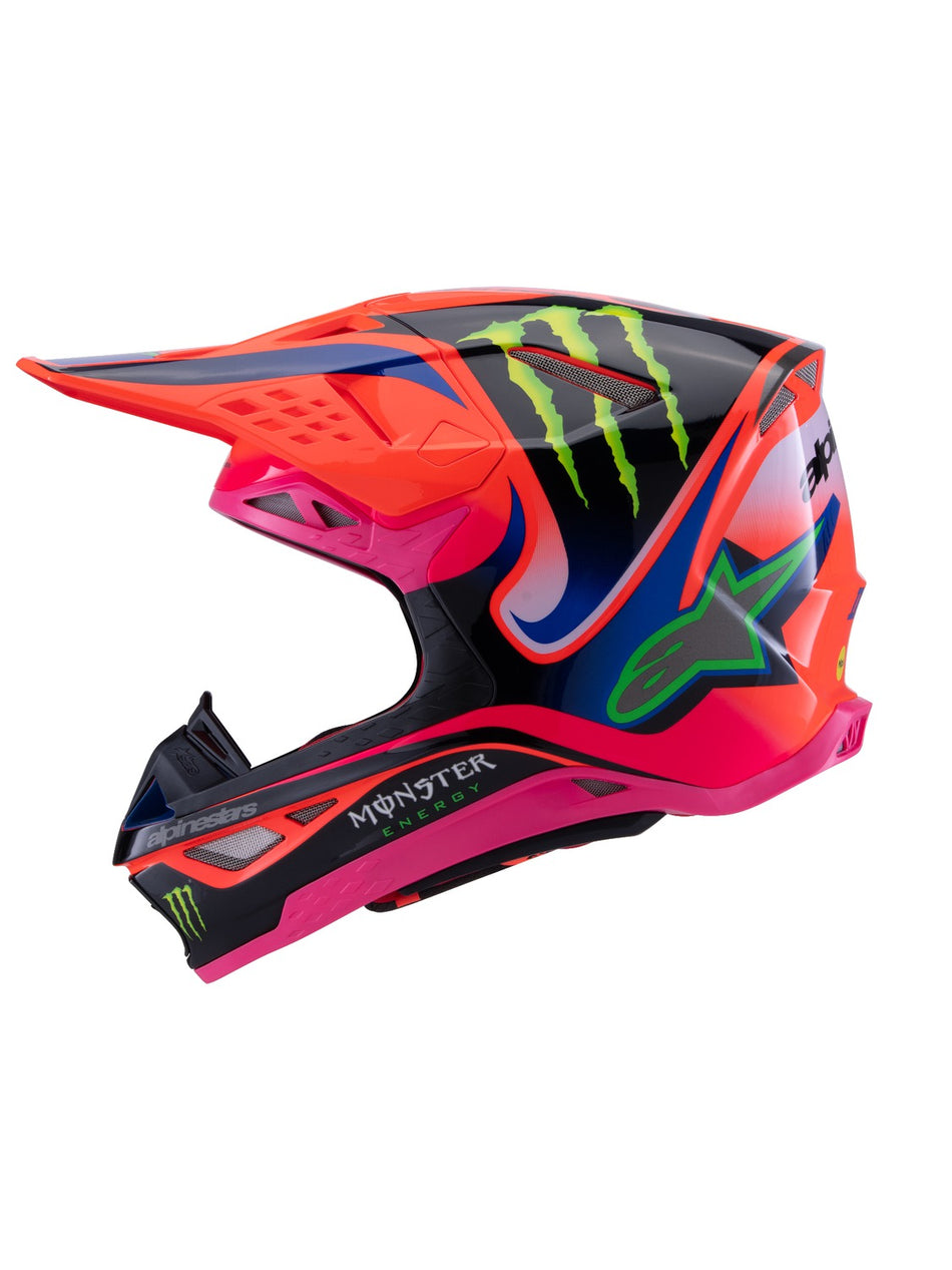 Přilba Alpinestars Supertech S-M10 edice Haiden Deegan oranžová fluo/fialová/růžová/zelená