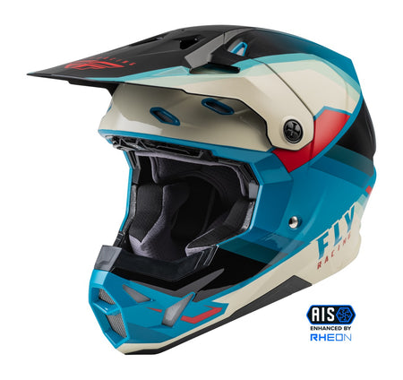 Přilba Fly Racing Formula CP černá/šedá/tyrkysová