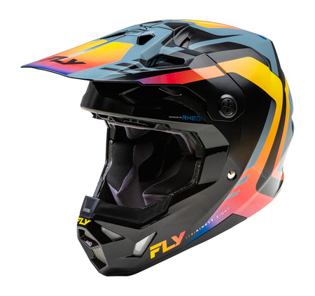 Přilba Fly Racing Formula CP šedá/černá/duhová
