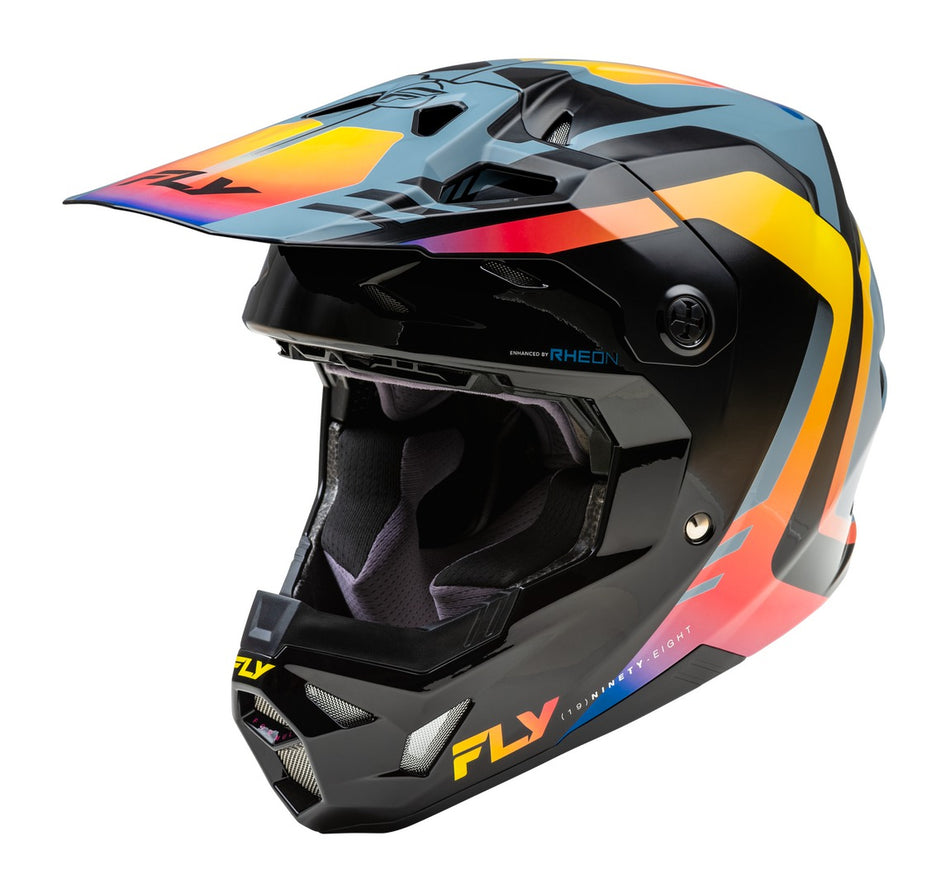 Přilba Fly Racing Formula CP šedá/černá/duhová