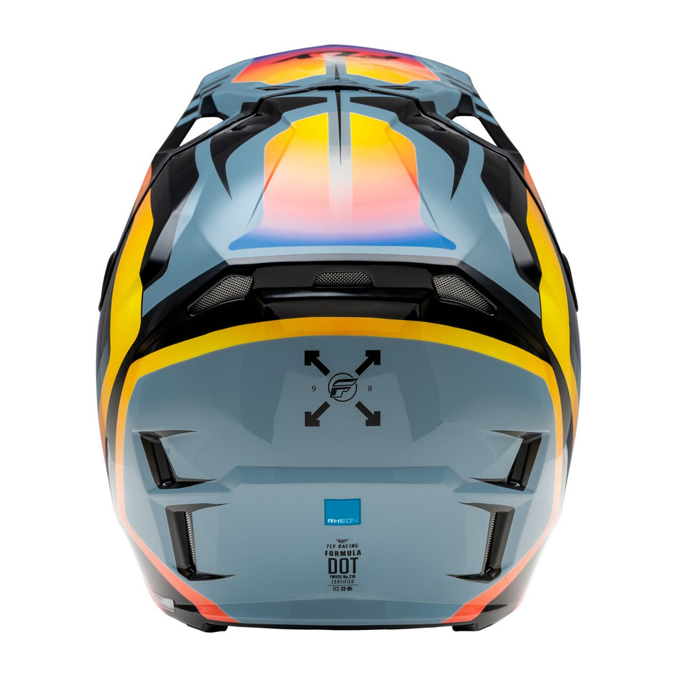 Přilba Fly Racing Formula CP šedá/černá/duhová