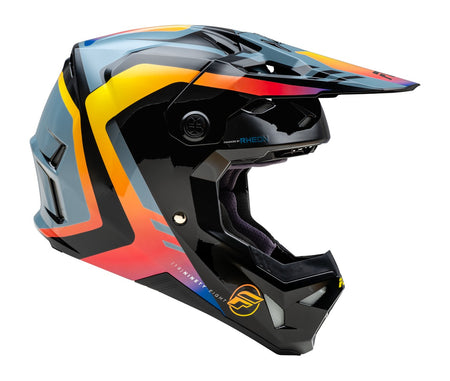 Přilba Fly Racing Formula CP šedá/černá/duhová