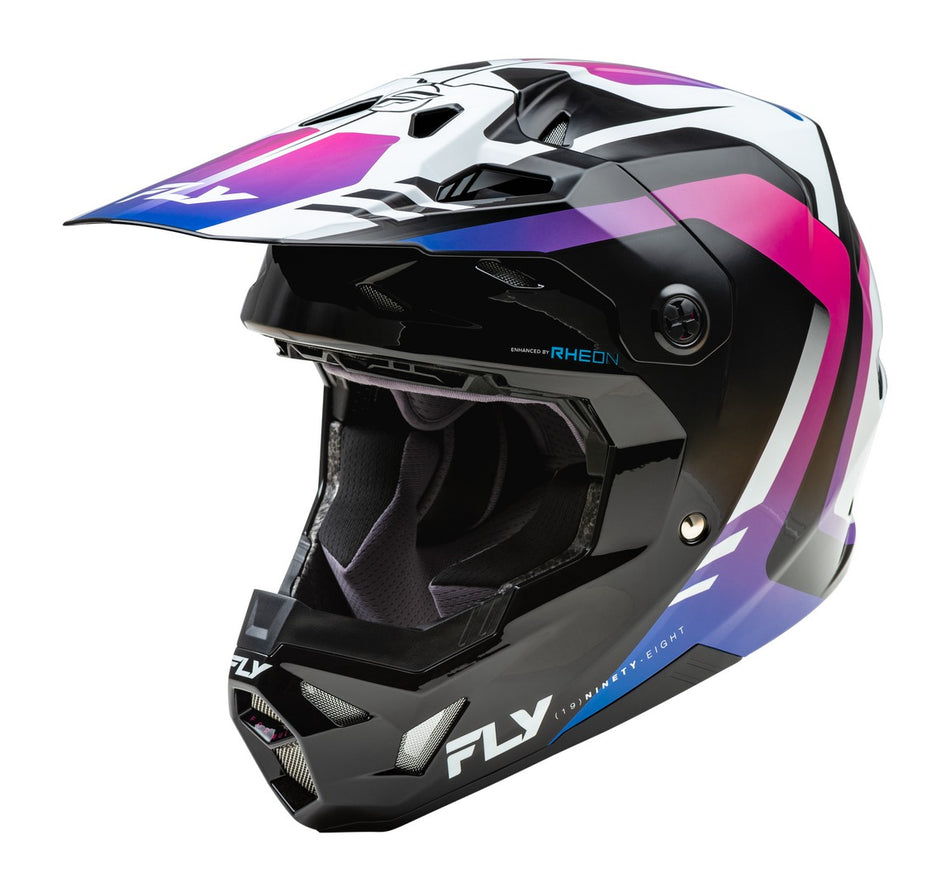 Přilba Fly Racing Formula CP bílá/černá/fialová