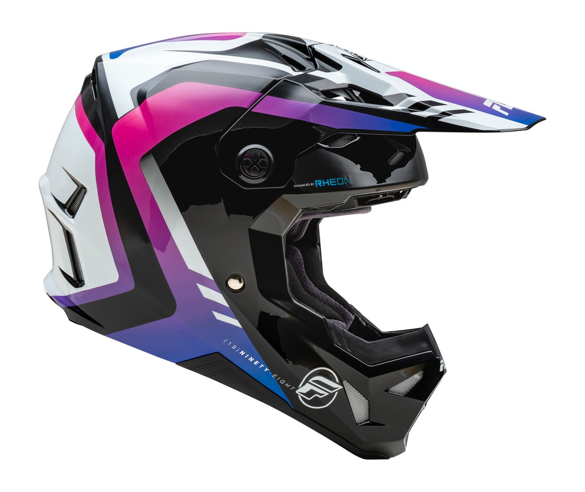 Přilba Fly Racing Formula CP bílá/černá/fialová