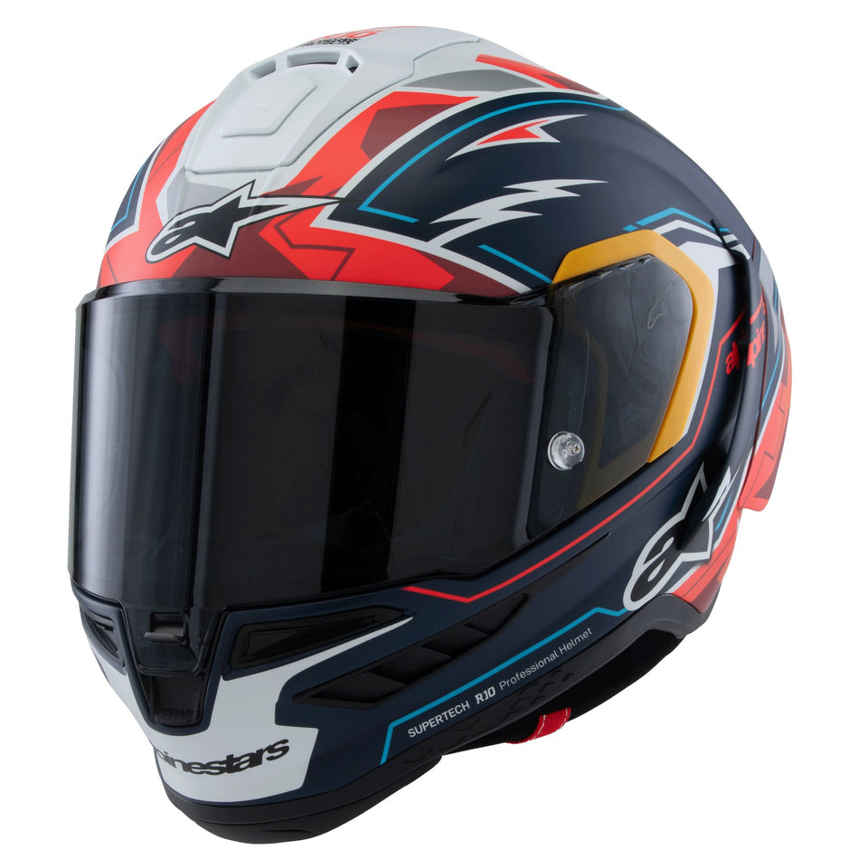 Přilba Alpinestars Supertech R10 limitovaná edice Pedro Acosta modrá/červená/bílá matná