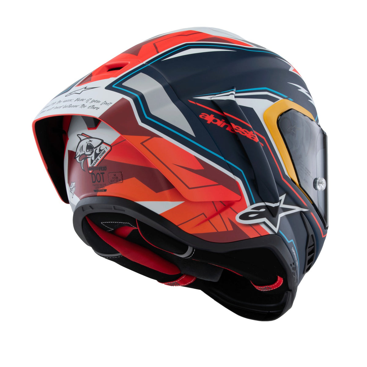 Přilba Alpinestars Supertech R10 limitovaná edice Pedro Acosta modrá/červená/bílá matná