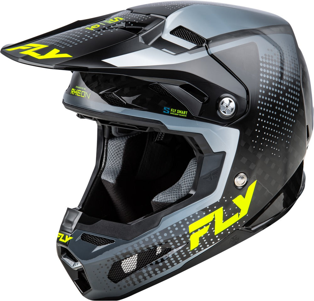 Přilba Fly Racing Formula S Carbon šedá/hi-vis