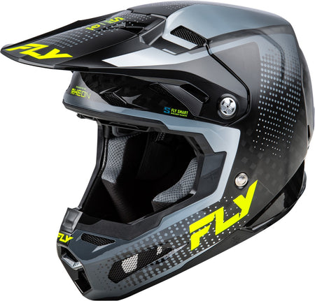 Přilba Fly Racing Formula S Carbon šedá/hi-vis