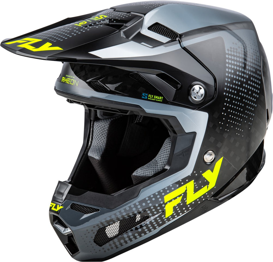 Přilba Fly Racing Formula S Carbon šedá/hi-vis