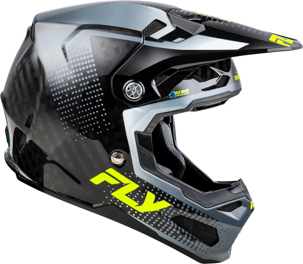 Přilba Fly Racing Formula S Carbon šedá/hi-vis