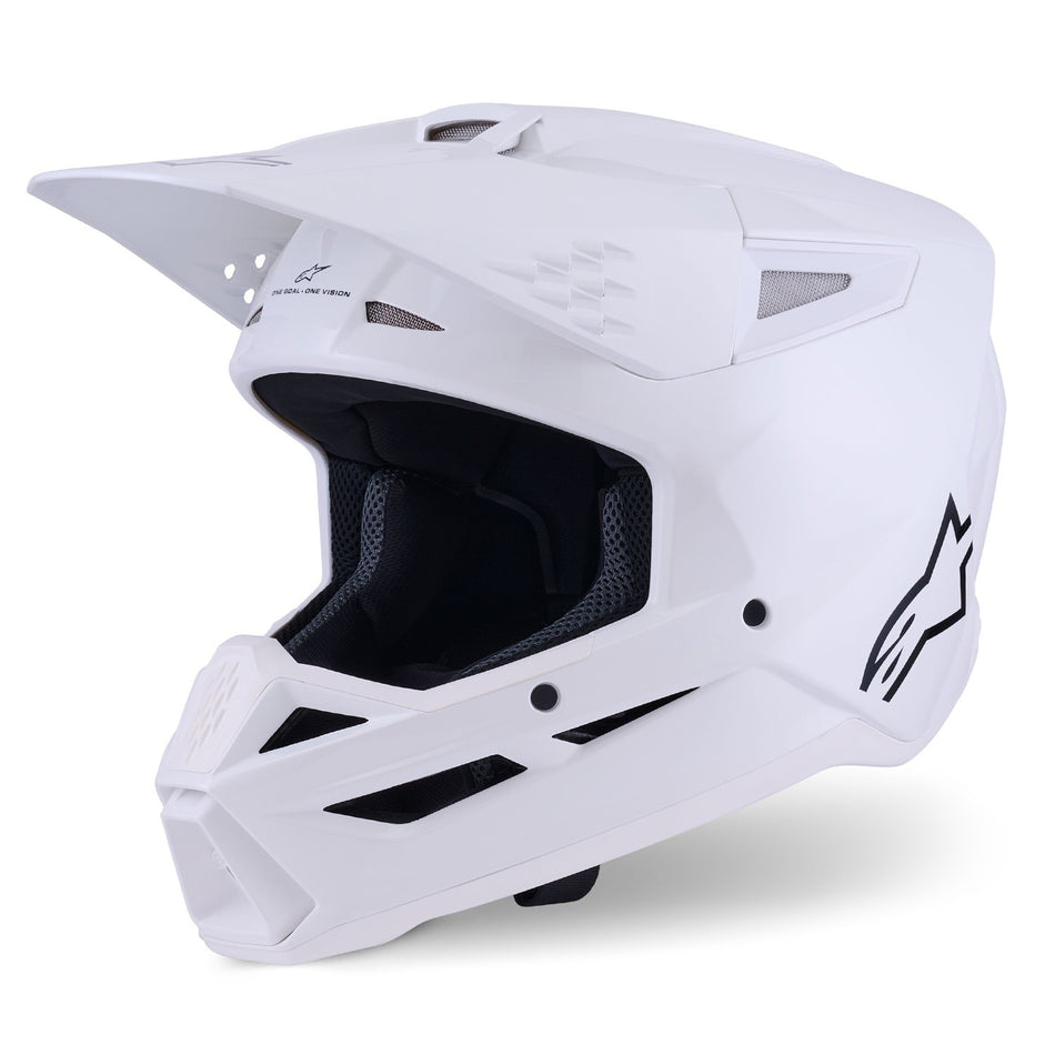 Přilba Alpinestars S-M3 Solid bílá