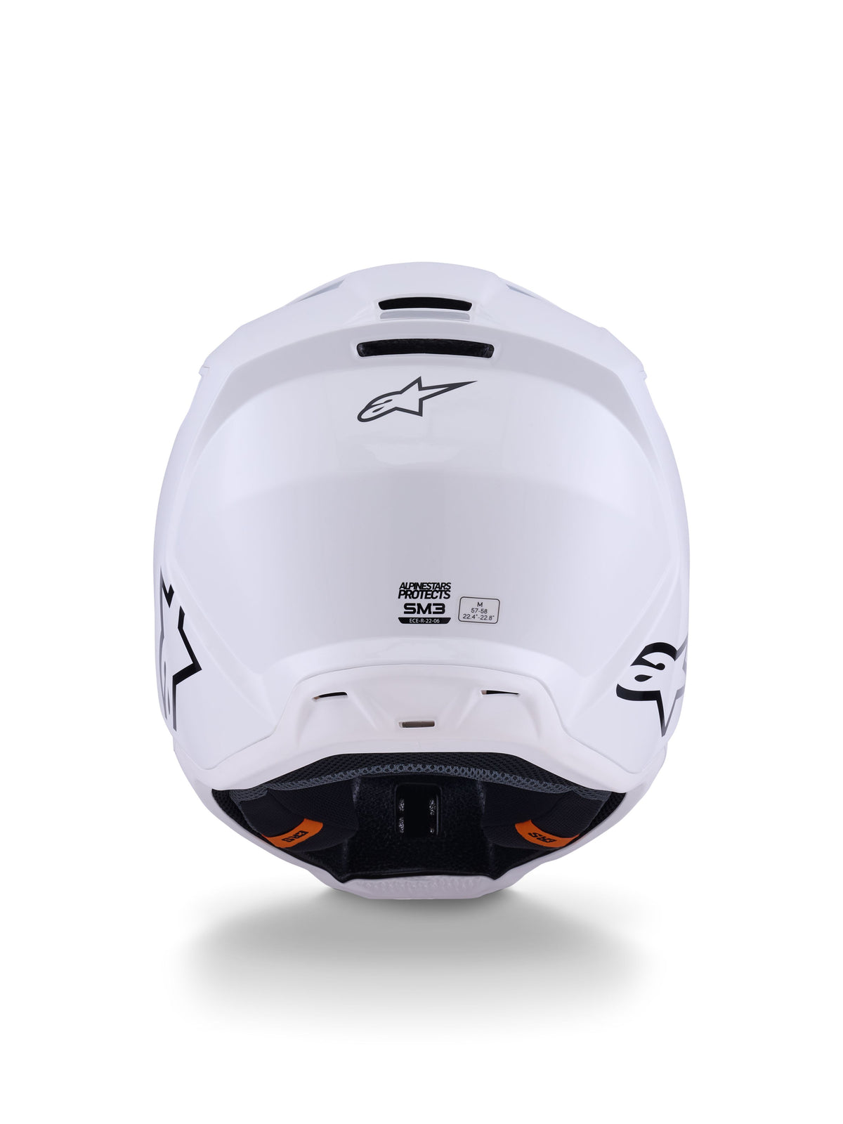 Přilba Alpinestars S-M3 Solid bílá