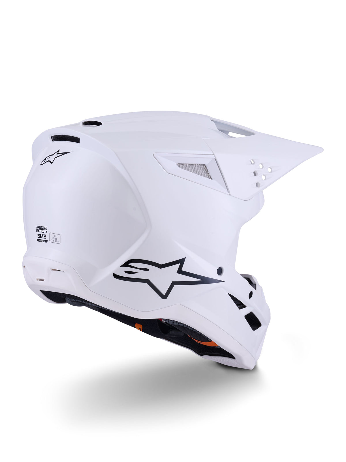 Přilba Alpinestars S-M3 Solid bílá