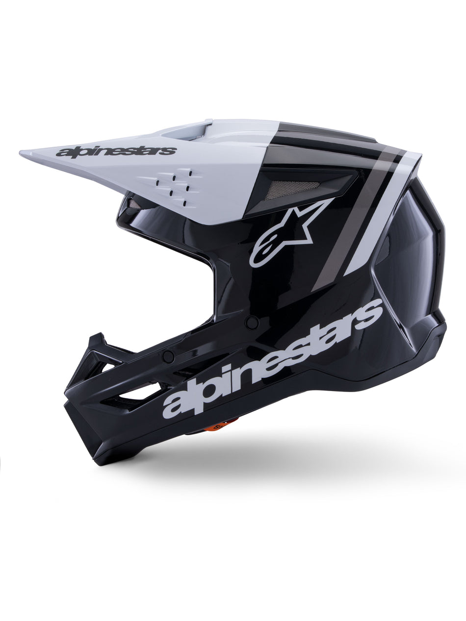 Přilba Alpinestars S-M3 Radium černá/bílá/šedá
