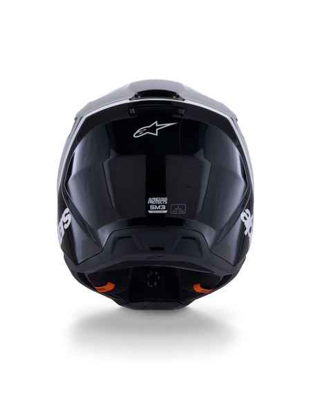 Přilba Alpinestars S-M3 Radium černá/bílá/šedá