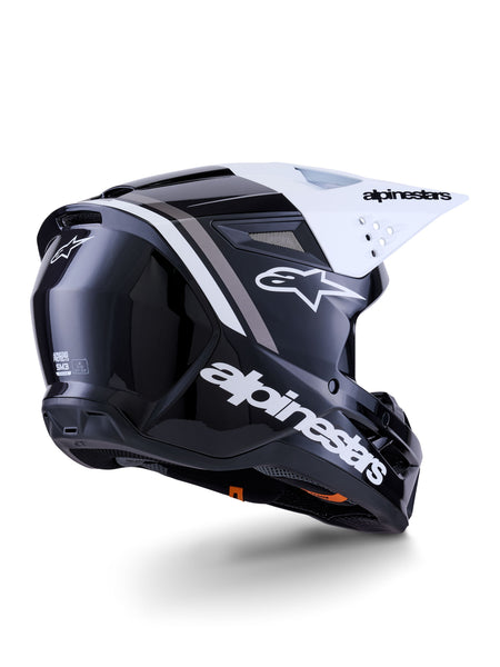 Přilba Alpinestars S-M3 Radium černá/bílá/šedá