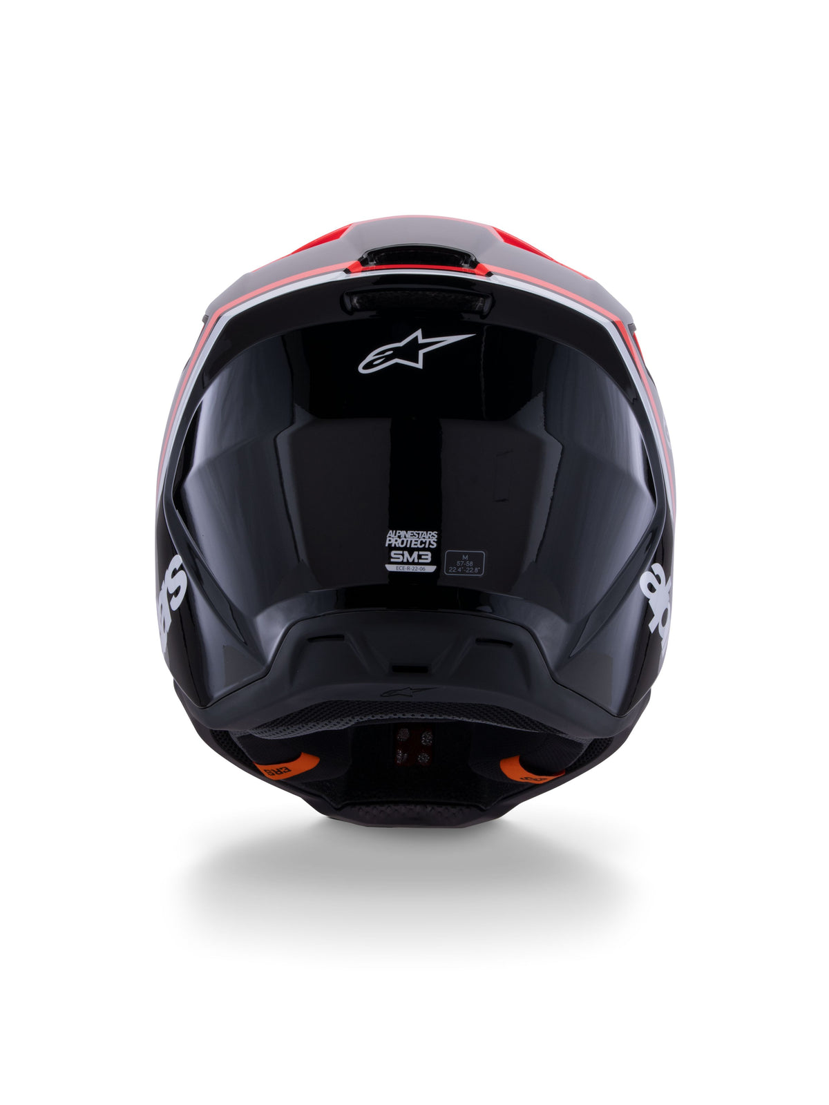 Přilba Alpinestars S-M3 Radium černá/červená fluo/bílá