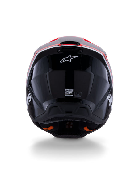 Přilba Alpinestars S-M3 Radium černá/červená fluo/bílá