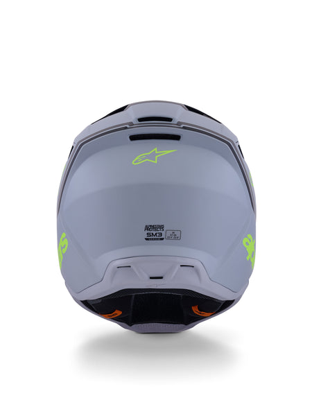 Přilba Alpinestars S-M3 Radium šedá mat/žlutá fluo/černá